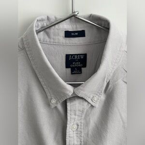 J Crew Slim Flex Oxford Long Sleeve Button Up Shirt Mens Large